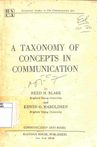 Image of A Taxonomy of Concepts in Communication