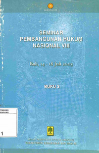 Image of Seminar Pembangunan Hukum Nasional VIII