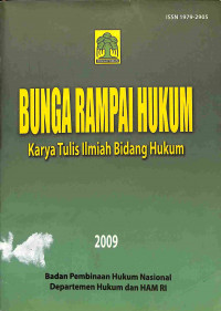 Image of Bunga Rampai Hukum : Karya Tulis Ilmiah Bidang Hukum