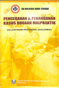 Image of Pencegahan & Penanganan Kasus Dugaan Malpraktik: CPD