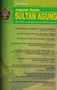Majalah Ilmiah Sultan Agung No.108