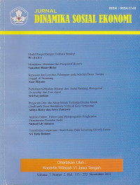 Jurnal DINAMIKA SOSIAL EKONOMI Vol.7 No.2