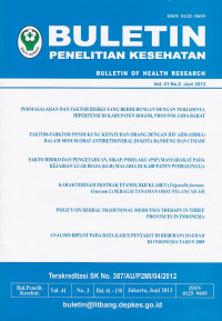 BULETIN Penelitian Kesehatan Vol.41 No.2