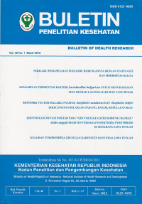 BULETIN Penelitian Kesehatan Vol.40 No.1