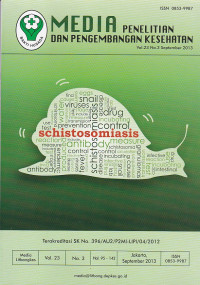 Image of Media Penelitian dan Pengembangan Kesehatan Vol.23 No.3