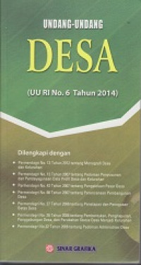 Undang-undang Desa (UU RI No. 6 Tahun 2014)