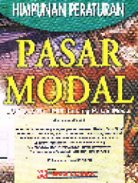 Image of Himpunan Peraturan Pasar Modal UU No.8 Tahun 1995 tentang Pasar Modal