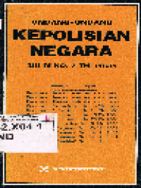 Undang-Undang Kepolisian Negara UU RI No. 2 Tahun 2002