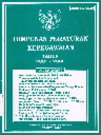 Himpunan Peraturan Kepegawaian Th. 2005-2006