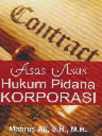 Asas-asas Hukum Pidana Korporasi