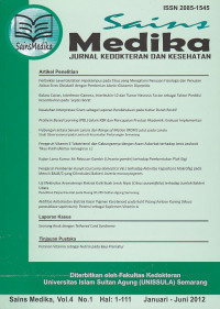 Image of Sains Medika: Jurnal Kedokteran dan Kesehatan Vol.4, No.1