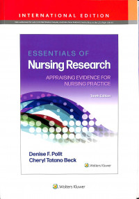 Essentals of Nursing Research : Appraising Evidence For Nursing Pratice