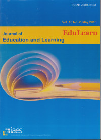 EduLearn : Journal of Education and Learning Vol. 10 No. 2, May 2016