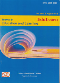 EduLearn : Journal of Education and Learning Vol. 8 No. 3, August  2014