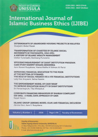 Edulite : Internasional  Journal of Islamic Business Ethics (IJIBE) Vol. 1, No. 1, Oktober 2016