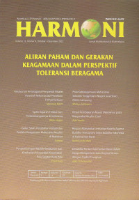 Harmoni; Jurnal Multikultural & Multireligius Vol.XI No.4
