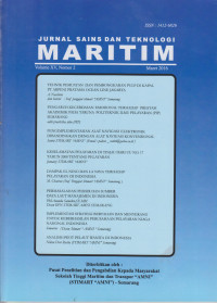 Jurnal Sains dan Teknologi Maritim Vol. XV, No. 2