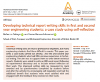 Developing technical report writing skills in first and second year engineering students: a case study using self-reflection