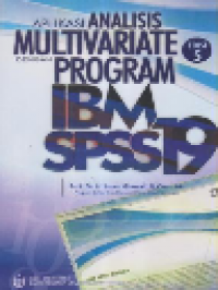 Aplikasi Analisis Multivariate dengan Program IBM SPSS 19
