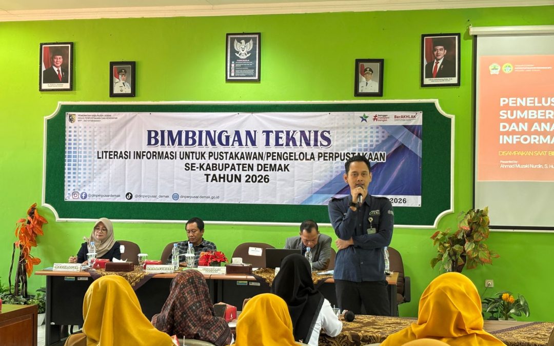 Ahmad Muzaki Nurdin Menjadi Narasumber Bimtek Literasi Informasi Tahun 2026 di Kabupaten Demak