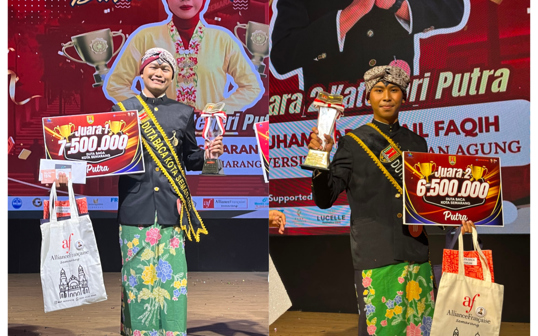 Dua Duta Baca Perpustakaan UNISSULA Borong Juara I dan II Duta Baca Kota Semarang Putra 2026